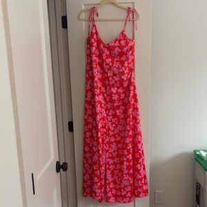 Floral Red Maxi jumpsuit